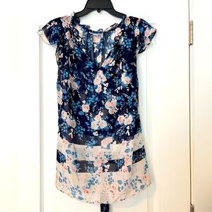 Motherhood Maternity Floral Blouse Size Small